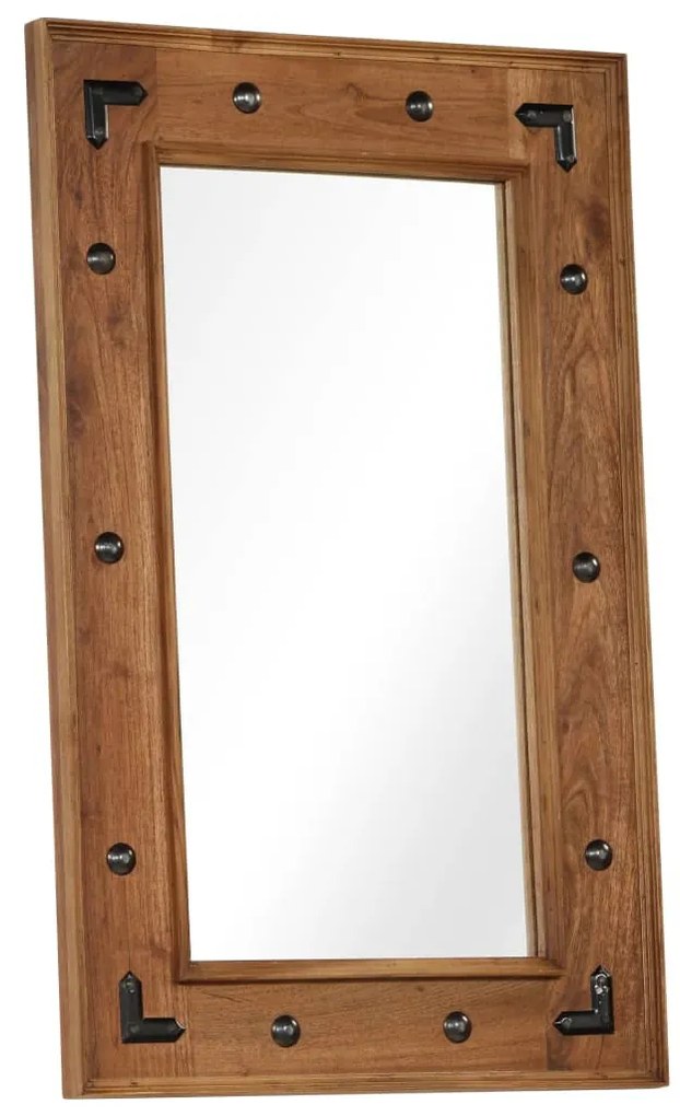 tömör akácfa keretű tükör 50 x 80 cm