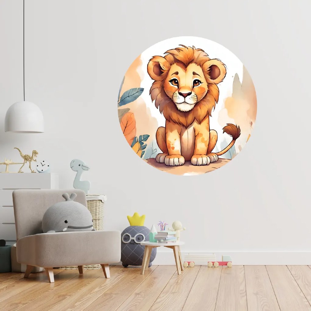PIPPER. Kör alakú falmatrica "Oroszlán" Méret: 60cm
