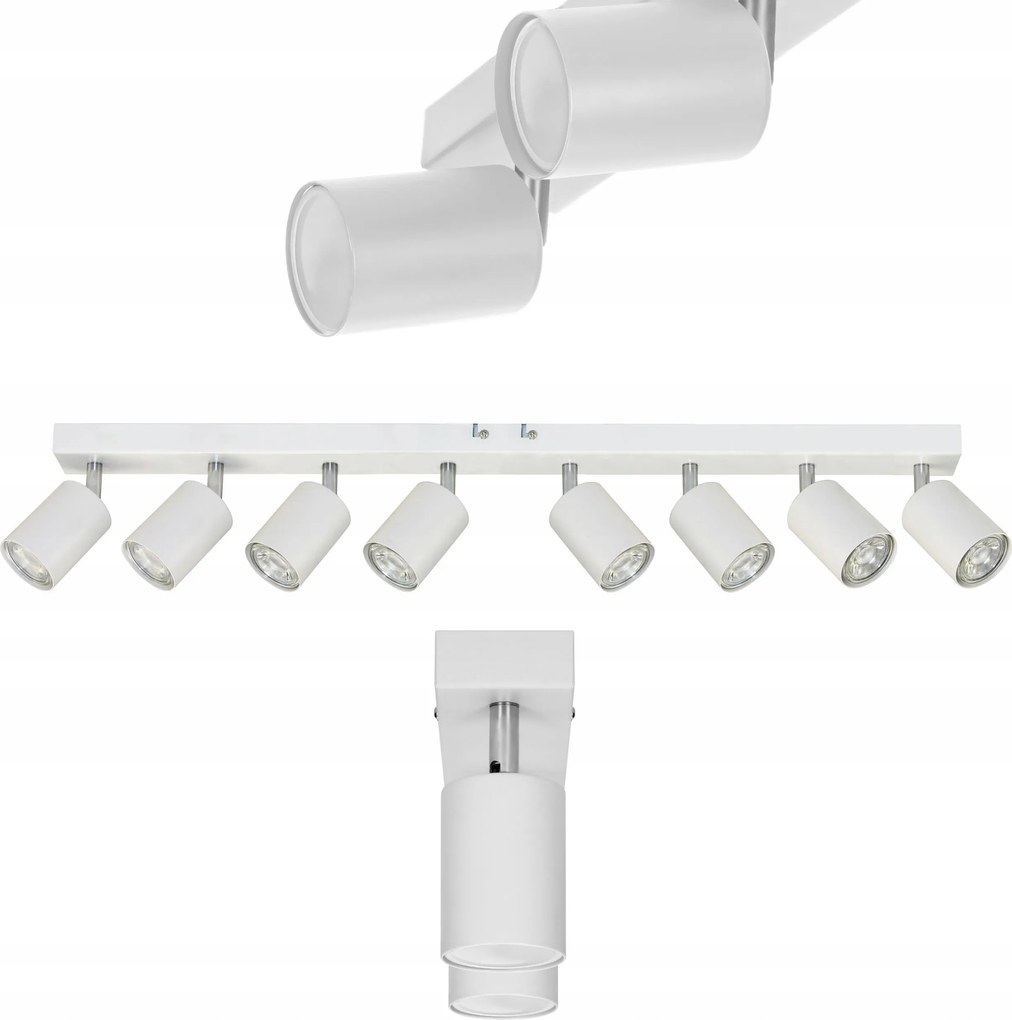 Mennyezeti Lámpa Fali Lámpa Állítható fali-mennyezeti lámpatest fehér GU10 50 W