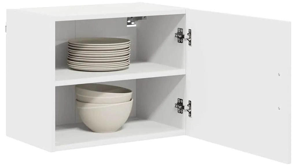 Fali konyhaszekrény polcokkal Fehér 50 x 31 x 40 cm Faanyag