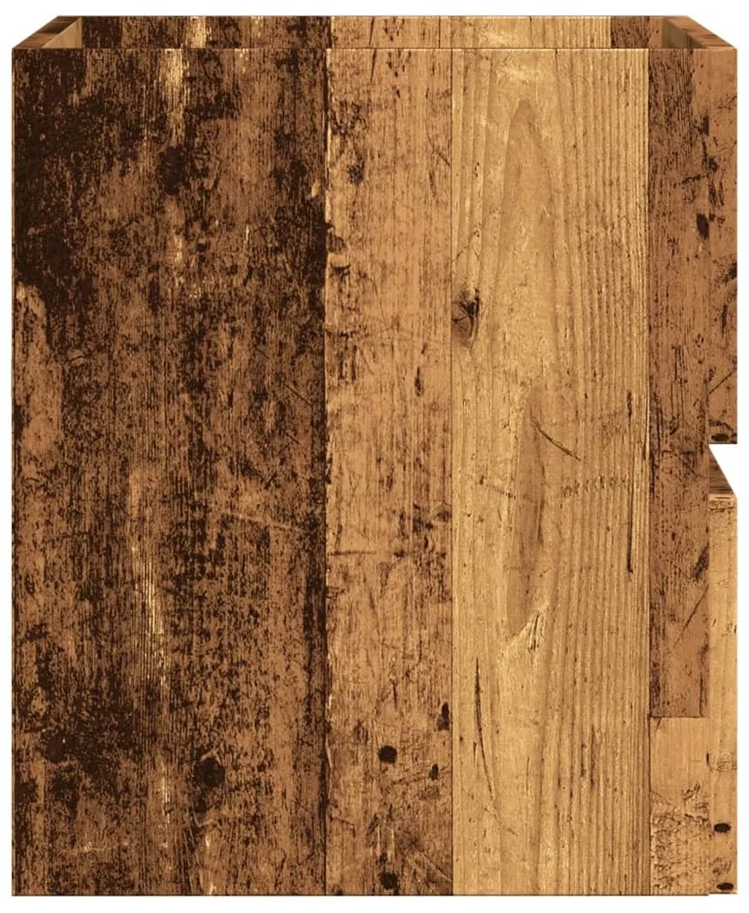 Antik fa színű szerelt fa fürdőszobaszekrény 60 x 38,5 x 45 cm