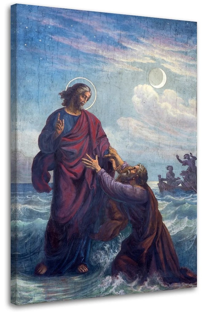 Gario Vászonkép Fuldokló st. Péter és Jézus, Bécs Méret: 70 x 100 cm