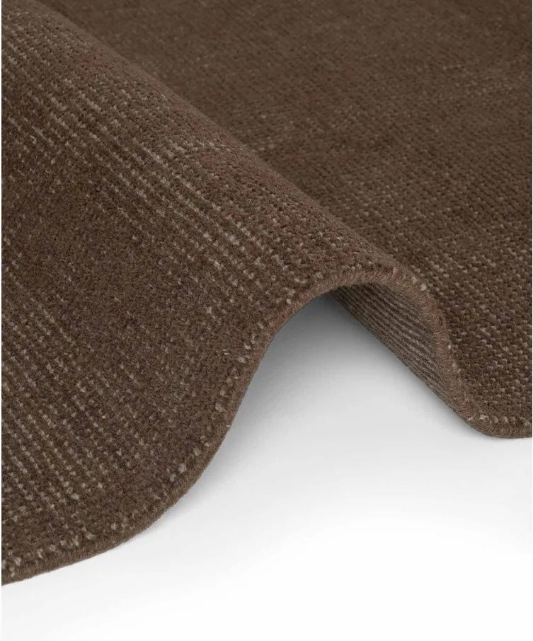 Barna kézi szövésű gyapjú kerek szőnyeg ø 200 cm Greenwich – Ted Baker