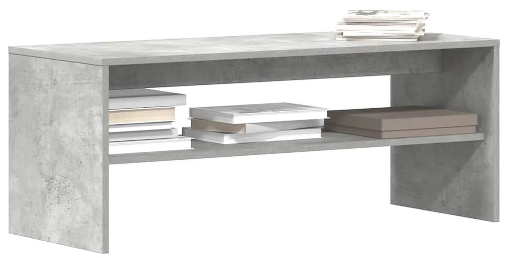 betonszürke forgácslap TV-szekrény 100 x 40 x 40 cm