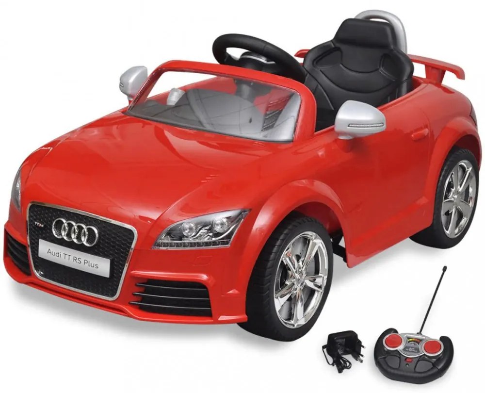 Audi tt rs elektromos kisautó távirányítóval piros