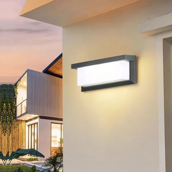 Brilagi -LED RGBW Kültéri fali lámpatest BRICKY 1xE27/9W/230V antracit IP54