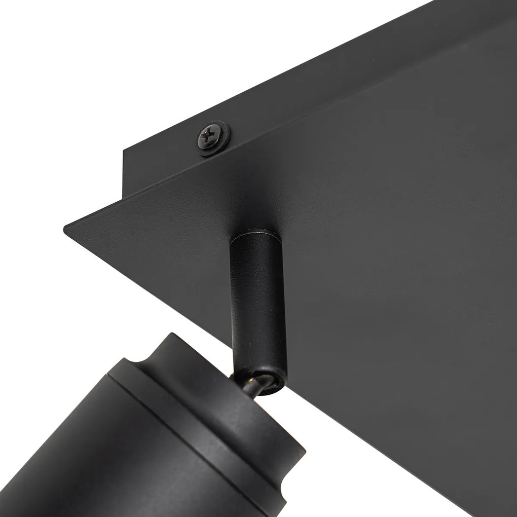 Okos fürdőszoba spotlámpa fekete négyzet alakú IP44 3 Wifi GU10 - Ducha