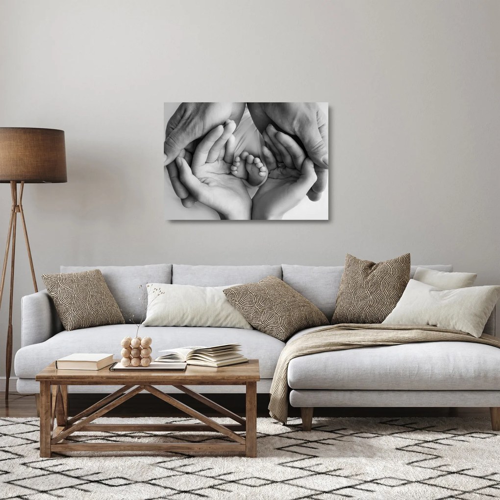 Üveg kép - Újszülött (70x50 cm)