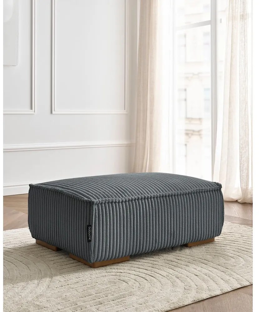 Sötétszürke kordbársony lábtartó Chelsea – Bobochic Paris