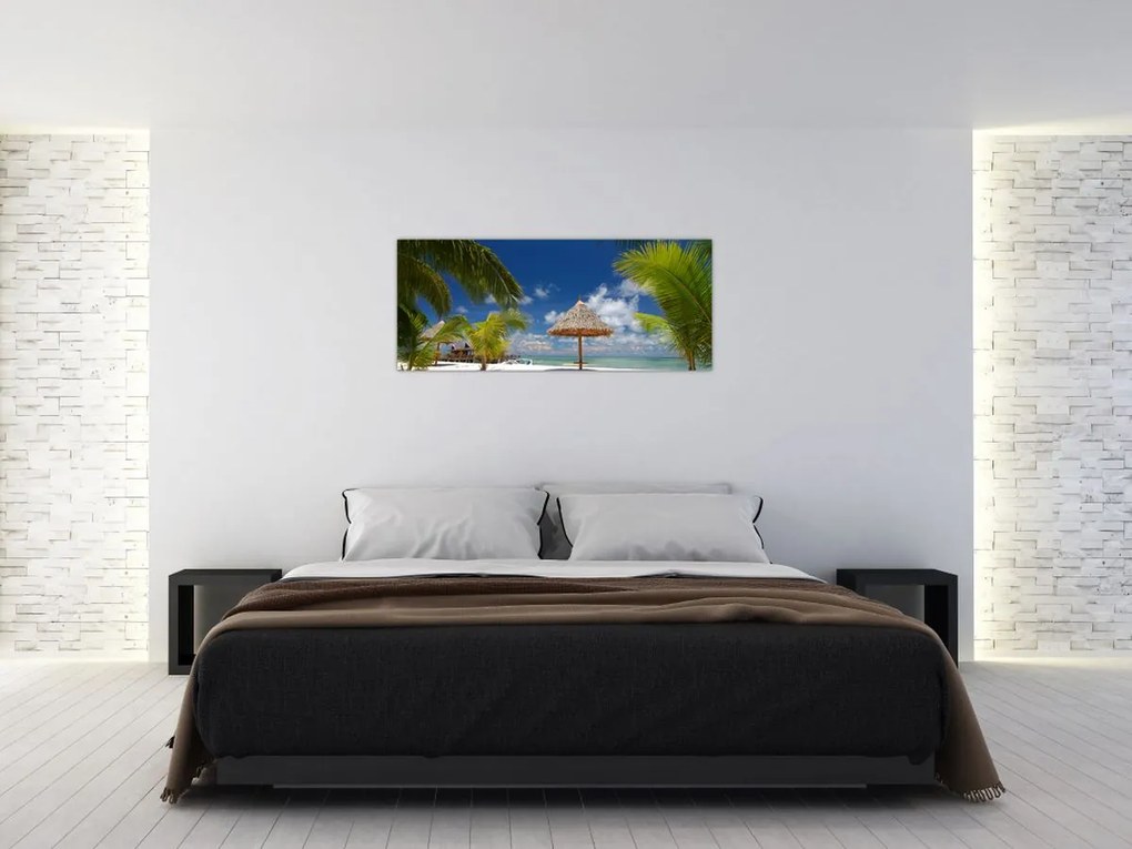 Kép - Fehér homokos strand (120x50 cm)