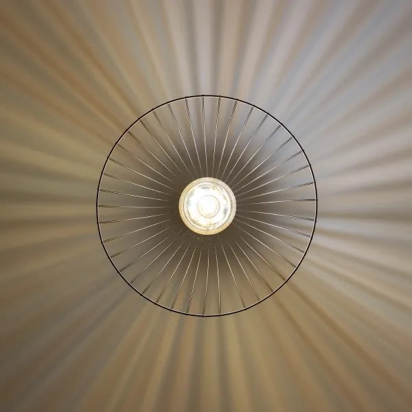 Brilagi - LED függeszték zsinóron CERIA WIRE 1xE27/40W/230V átmérő 45 cm fekete