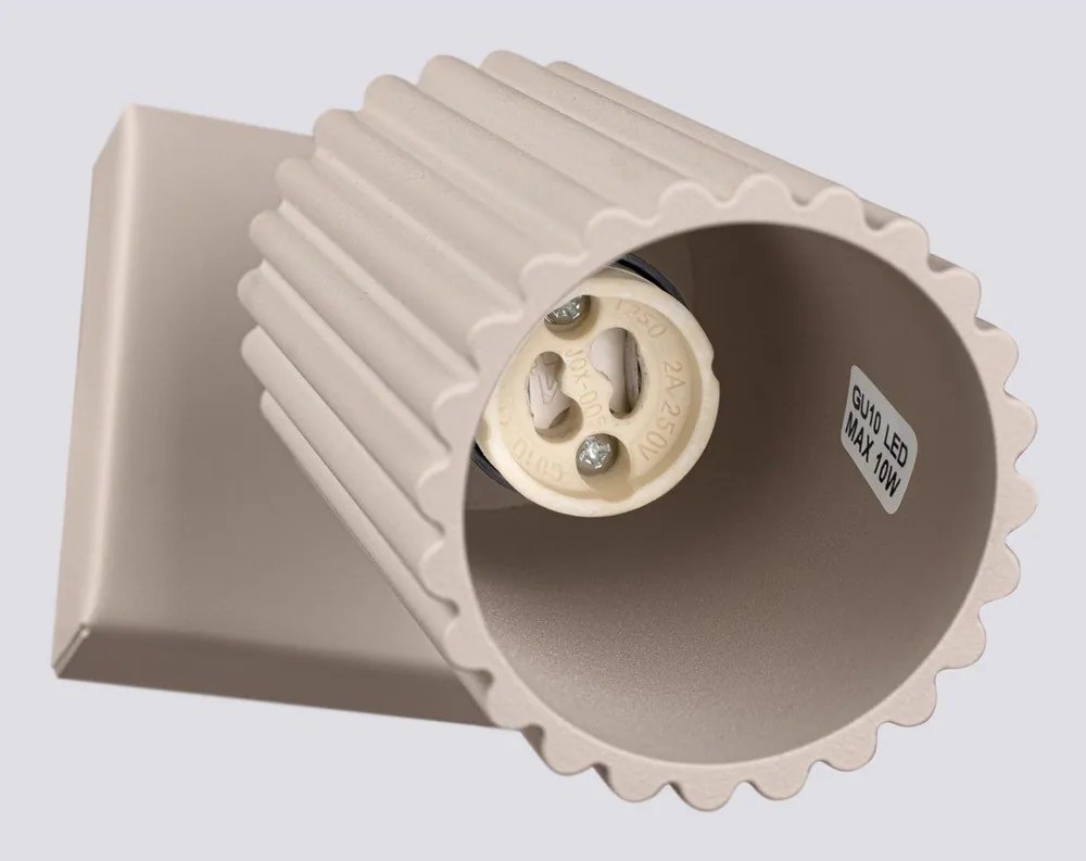 Szürkésbarna fém spotlámpa 8x16 cm Gleam – Sollux