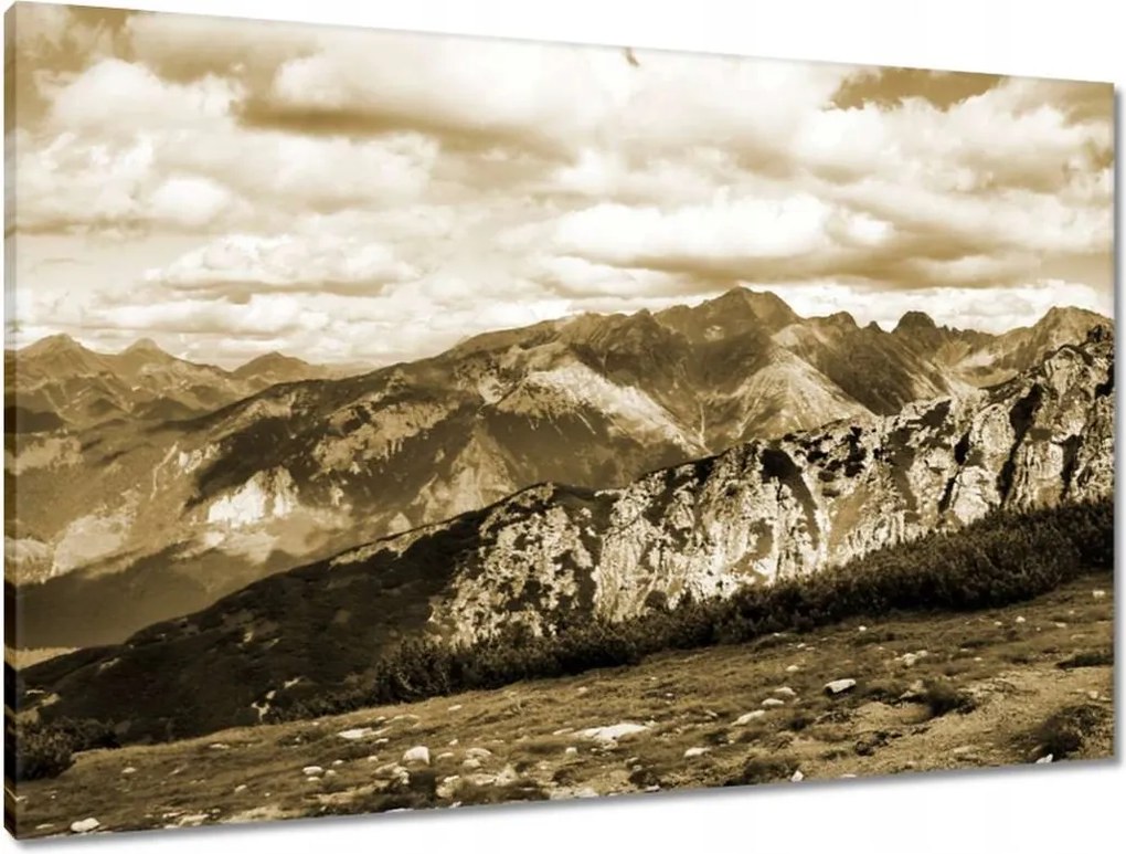 Vászonkép 90x60 Tátra Lengyel hegyek Kilátás