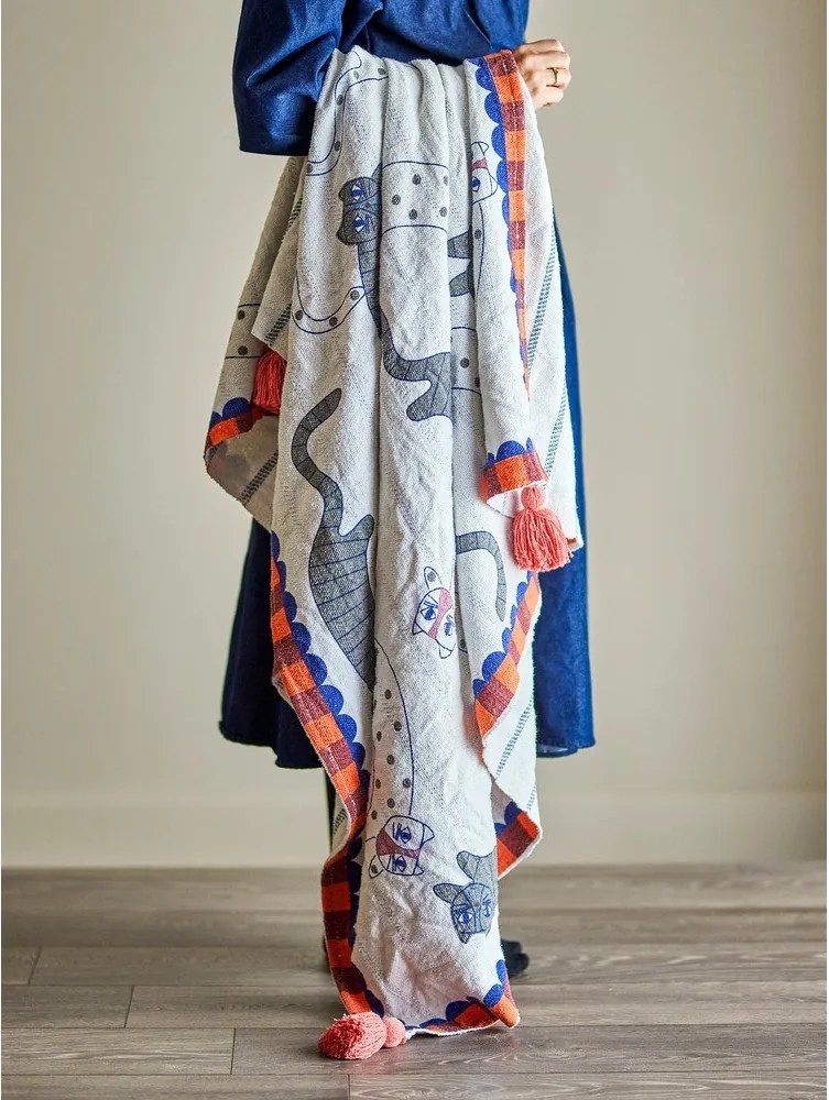 Pamutkeverék takaró 130x155 cm Missy – Bloomingville