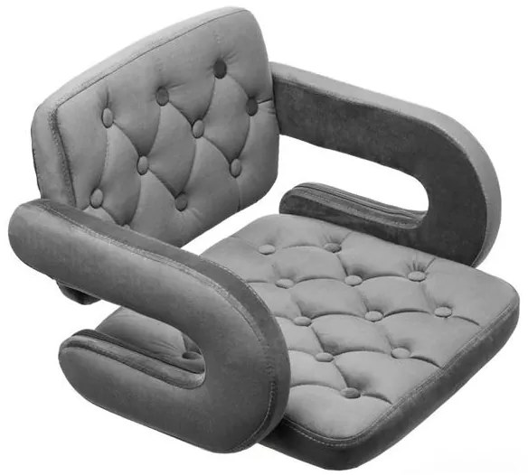 HR8403W Grafit modern velúr szék