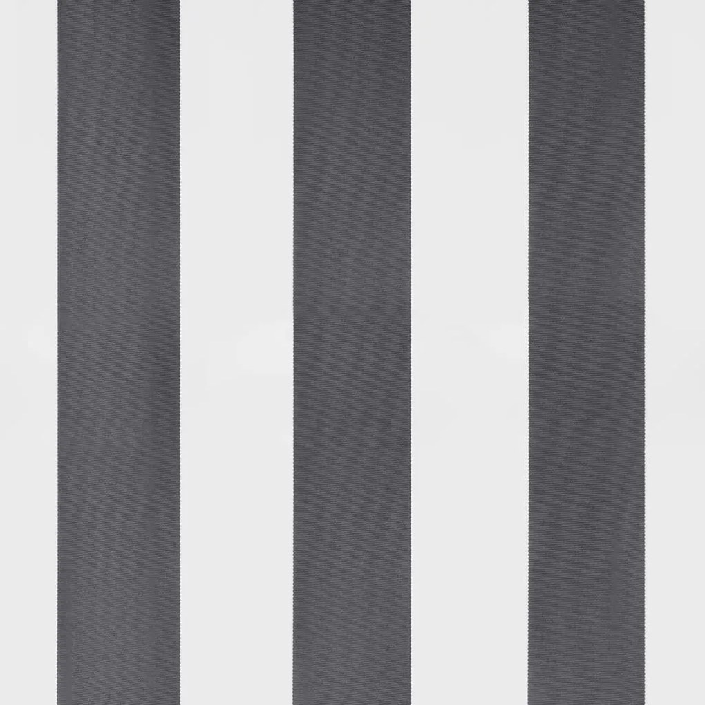 antracitszürke-fehér LED-es kézi napellenző 400 x 300 cm