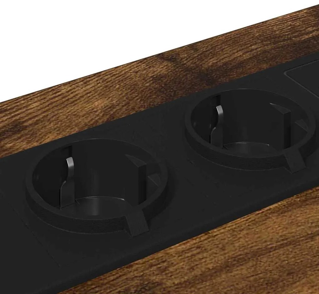 vidaXL Éjjeliszekrény fiókkal Füstölt tölgy 40 x 31 x 60 cm Faanyag