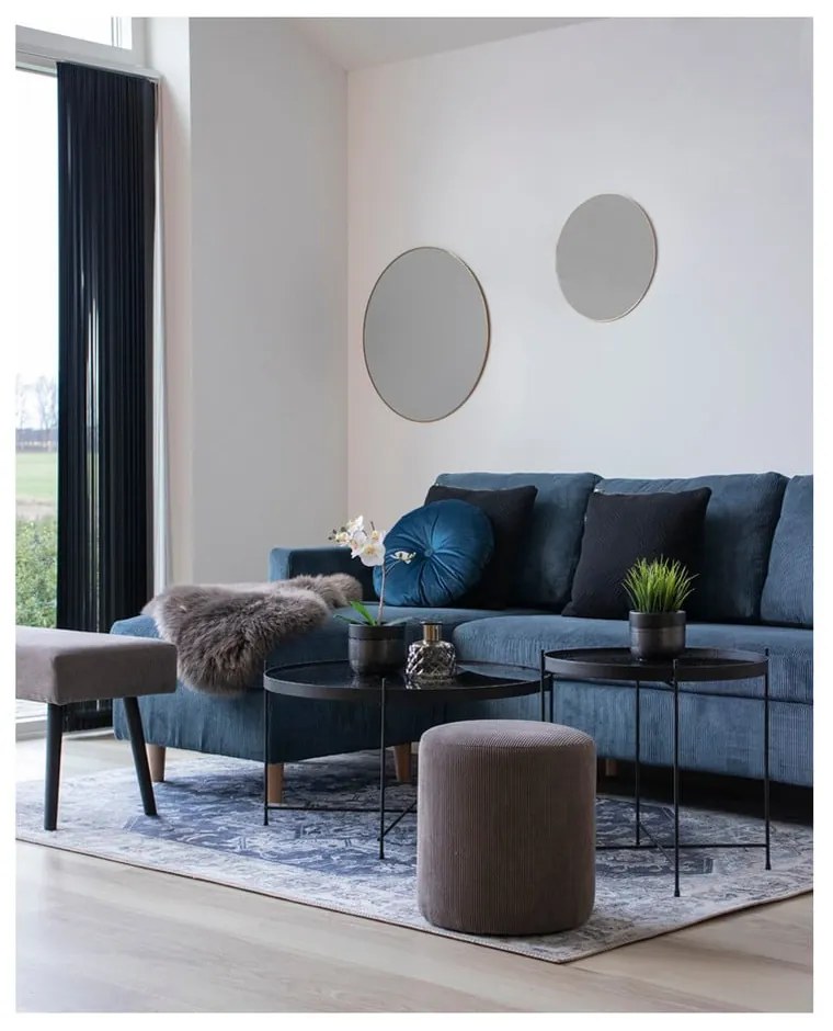 Jersey falitükör aranyszínű kerettel, ø 40 cm - House Nordic