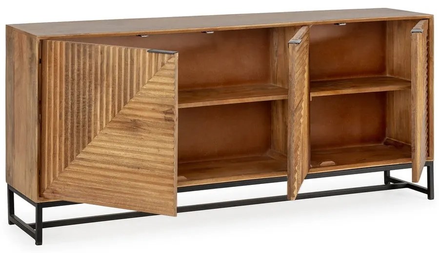 Natúr színű mangófa komód 170x79x40 cm Nereida – MOME