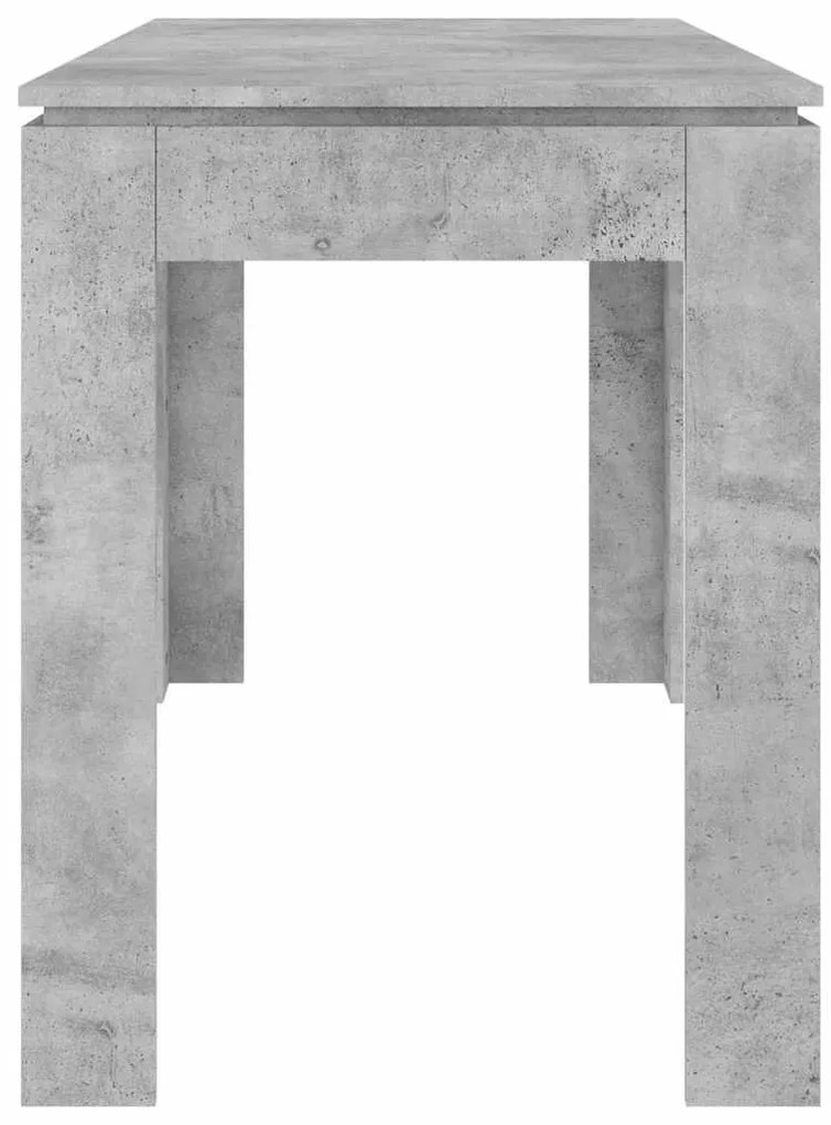 Betonszürke szerelt fa étkezőasztal 120 x 60 x 76 cm