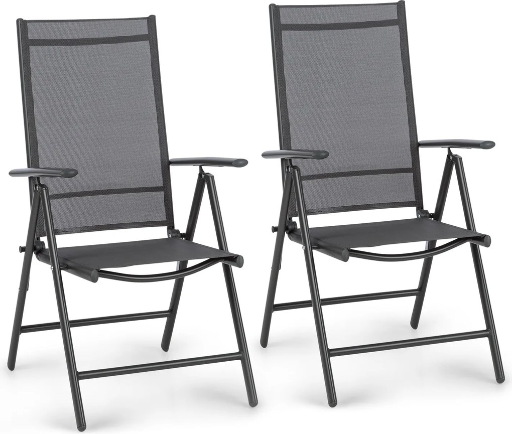 Blumfeldt London Lite, 2 db összecsukható szék, 56,5 x 107 x 68 cm, ComfortMesh, alumínium