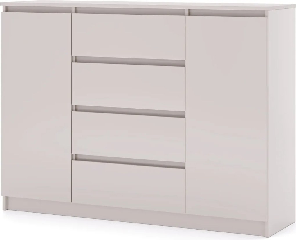 SIMPLE Komoda 140 2D4S kaszmir/kaszmir
