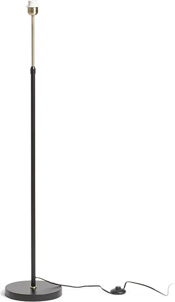 RENDL EMMETT állólámpa talapzat fekete antikolt sárgaréz 230V LED E27 15W