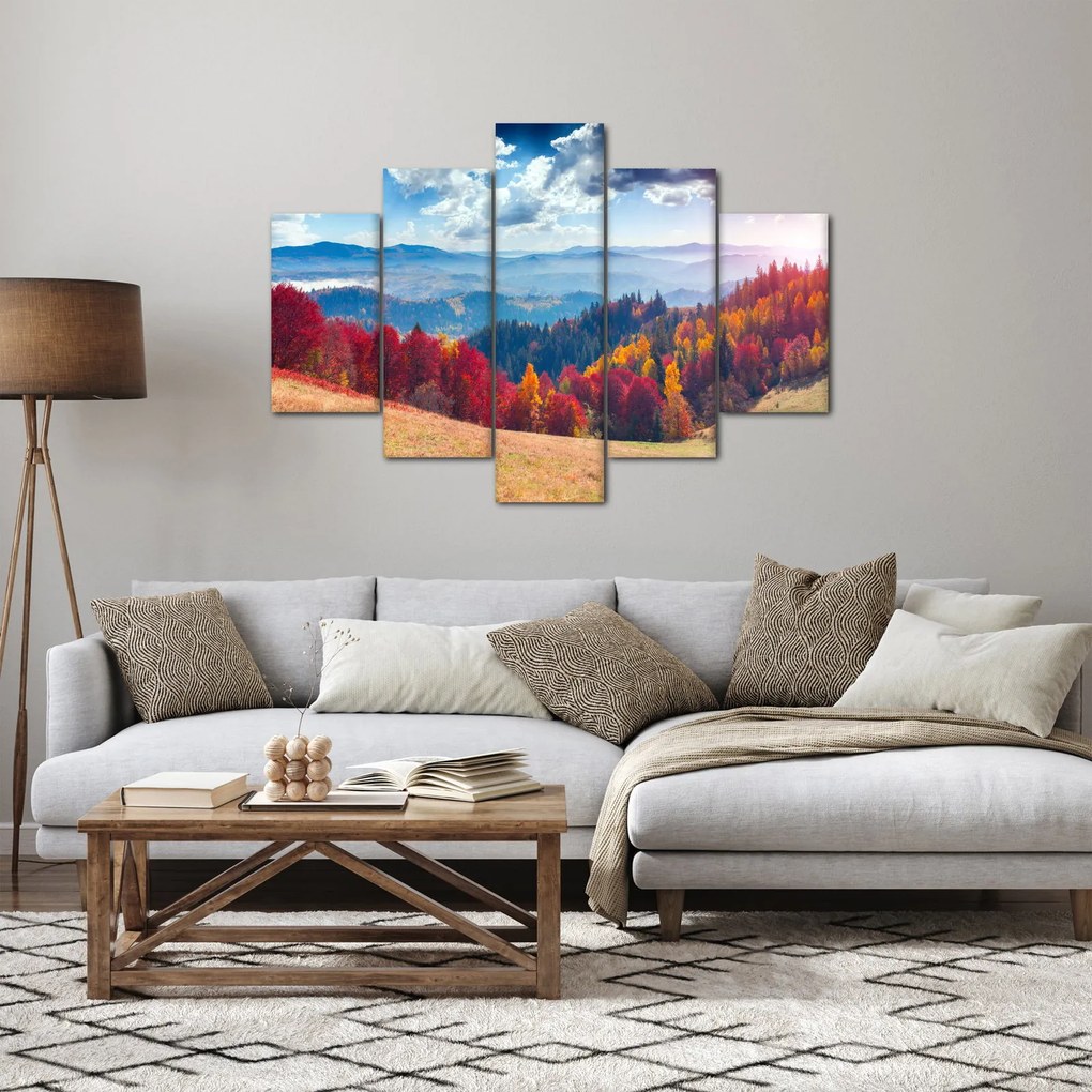 Egy kép egy színes őszi tájról (150x105 cm)