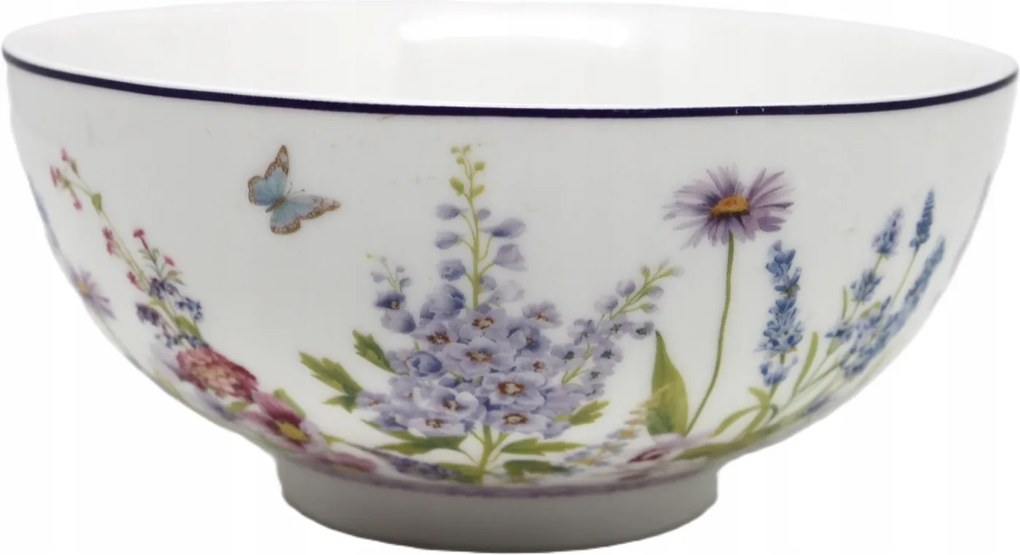 Tál tál 500 ml salátástál levendula motívummal olívabogyó levesek saláták tálalásához