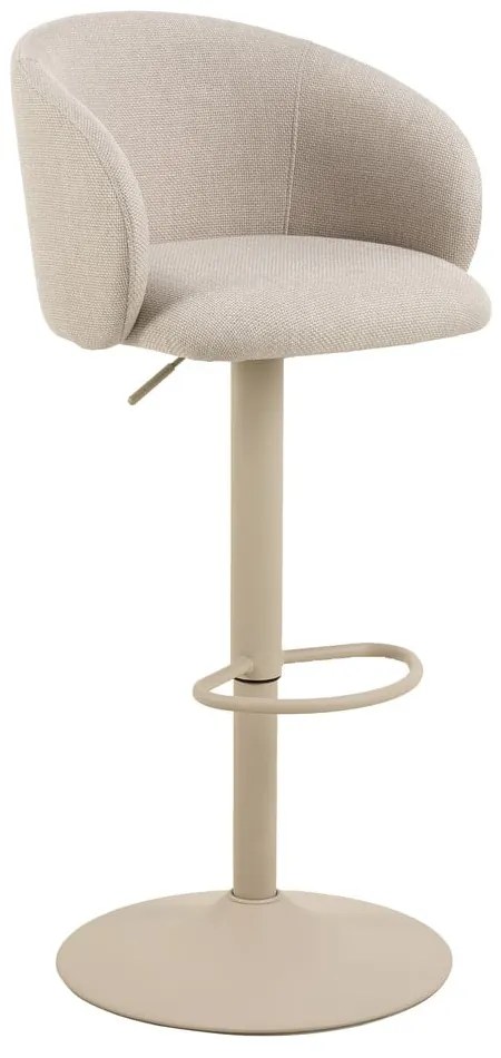 Bézs állítható magasságú karfás bárszék (ülésmagasság 86 cm) Eleanor – Actona
