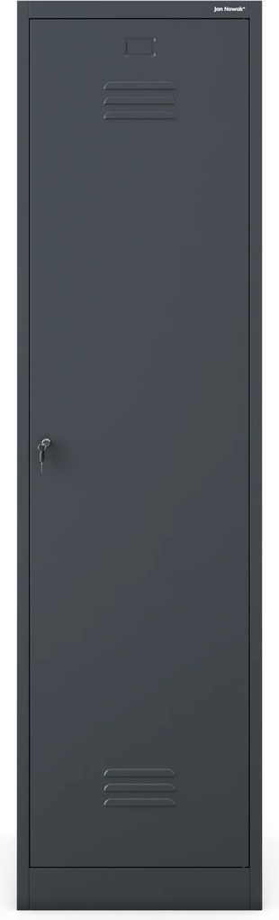 Keskeny, antracit fém tárolószekrény, 500x1850x500 mm: AGNES