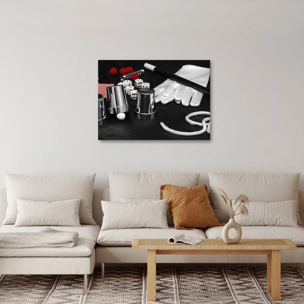 A mágus felszerelésének képe (70x50 cm)