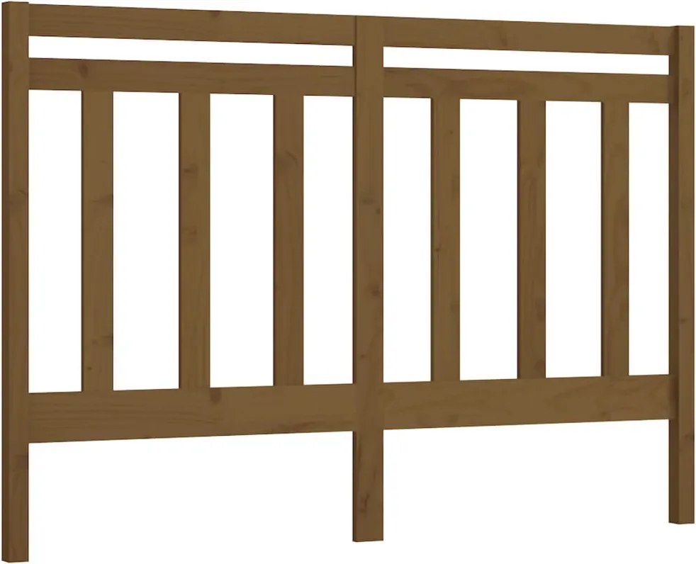 vidaXL mézbarna tömör fenyőfa ágyfejtámla 146 x 4 x 100 cm