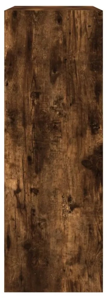 füstös tölgy színű szerelt fa cipőszekrény 80 x 34 x 96,5 cm