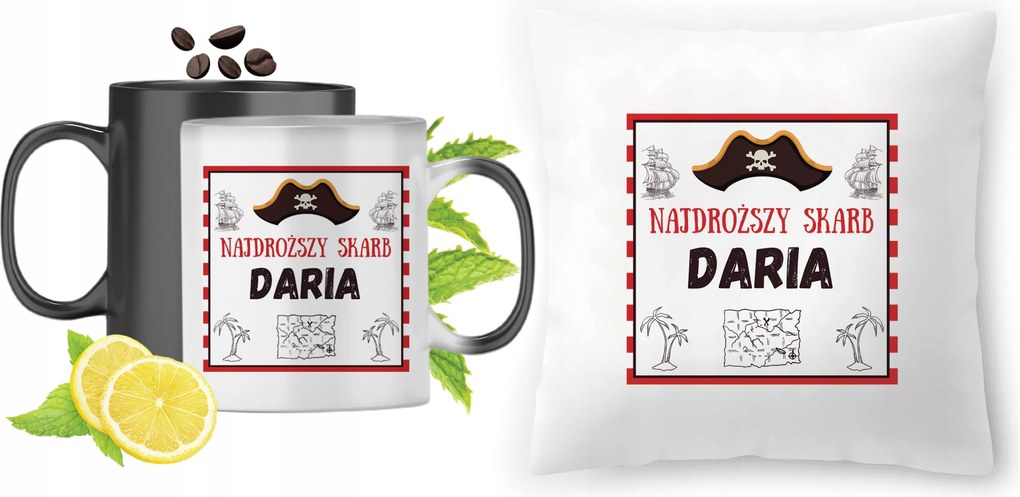 Daria Varázsbögre fényképes nyomott mintás párna szett