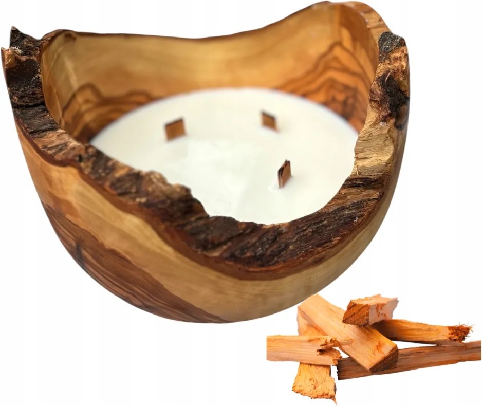 Természetes Illatgyertya Fában DMIR18 Arkay -Szantál