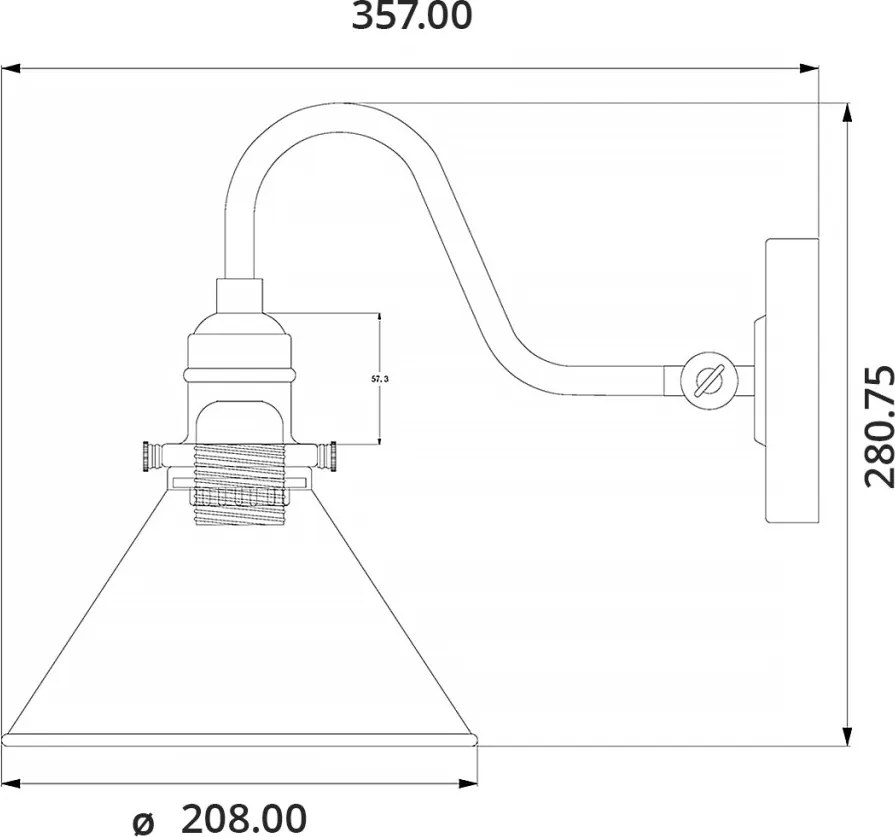 Elstead Lighting PROVENCE PV1-PN Fali lámpa 1x60W/E27