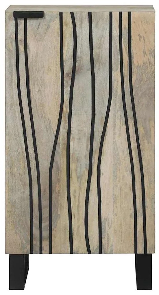 Széf Fehér 40 x 33 x 75 cm tömör mangófa