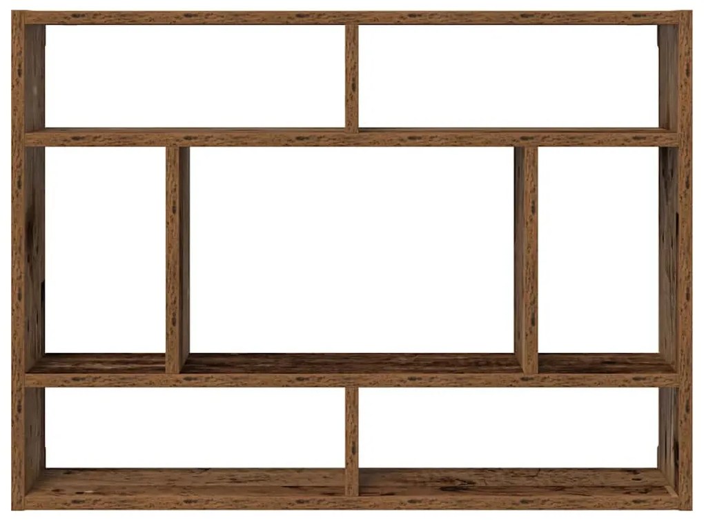antik fa szerelt fa fali polc 75x16x55 cm