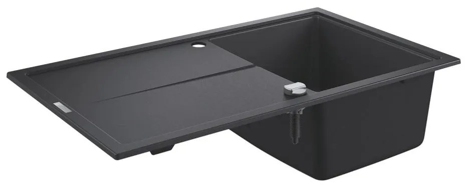 GROHE 31640AP0 – K400 kompozit mosogató, 860 × 500 mm, gránit/fekete