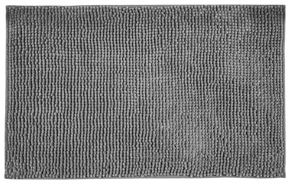 Sötétszürke textil fürdőszobai kilépő 50x80 cm Chenille – Allstar