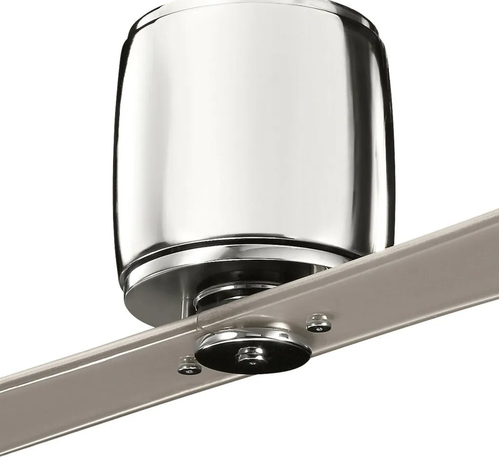 KICHLER KLF-FERRON-60-PN FERRON Ventilátoros lámpa Polírozott Nikkel, Pezsgő IP44