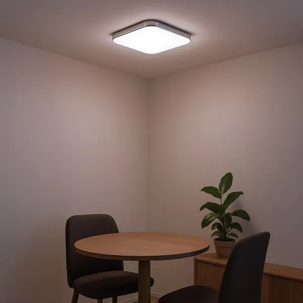 LED mennyezeti lámpa NEMO LED/36W/230V 50x50 cm fényes króm