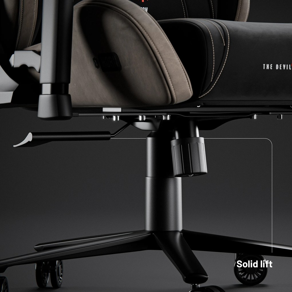 Gamer szék szövet Normal Size, fekete-bézs: Diablo X-Horn 2.0 Camel Black