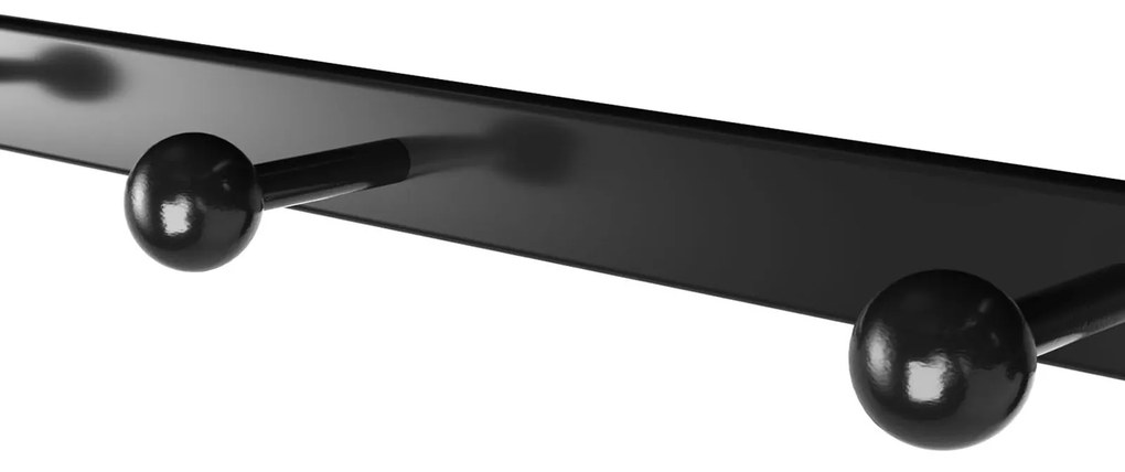 HENRY fali fogas, 60x30x32cm, fekete/barna Vasagle