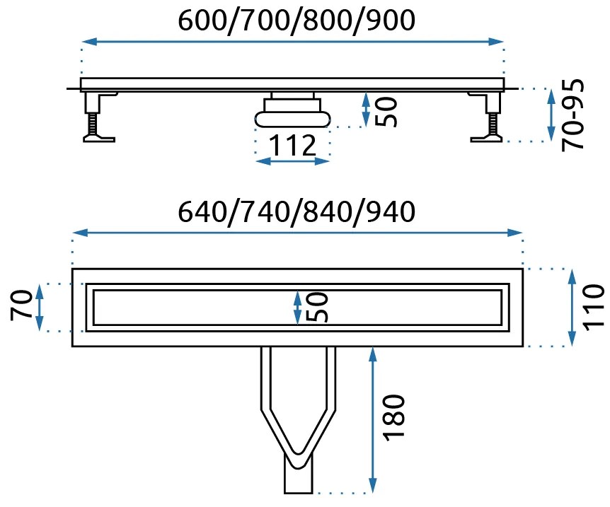 Zuhanylefolyó REA Neox Superflow BRUSH NICKEL 60