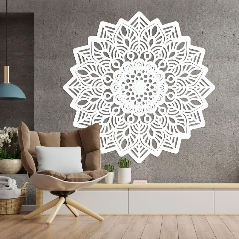 Elegáns fa faldekoráció mandala nap | SOLIS