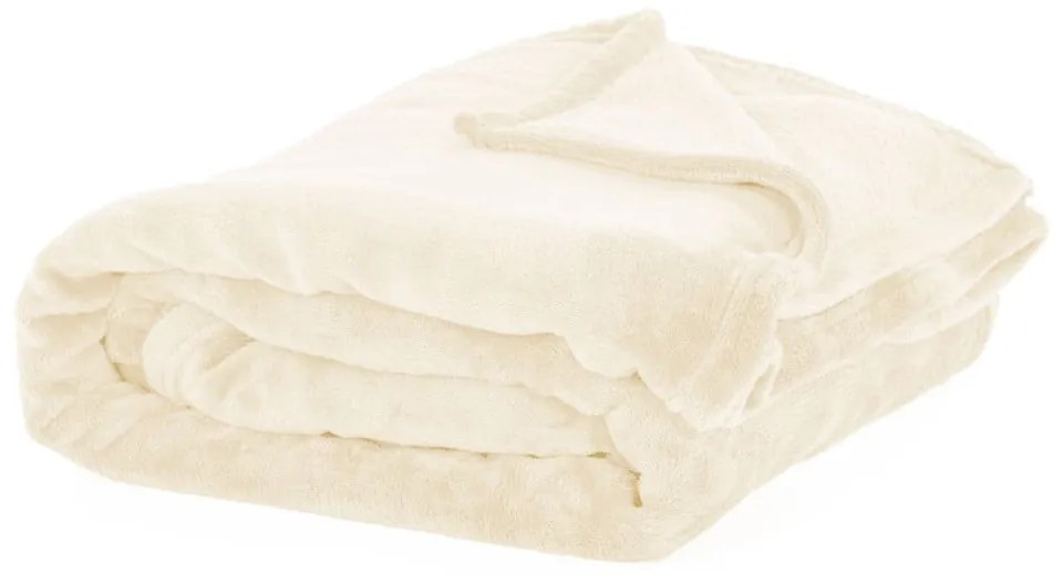 Bézs mikroplüss takaró, 130 x 170 cm - Tiseco Home Studio