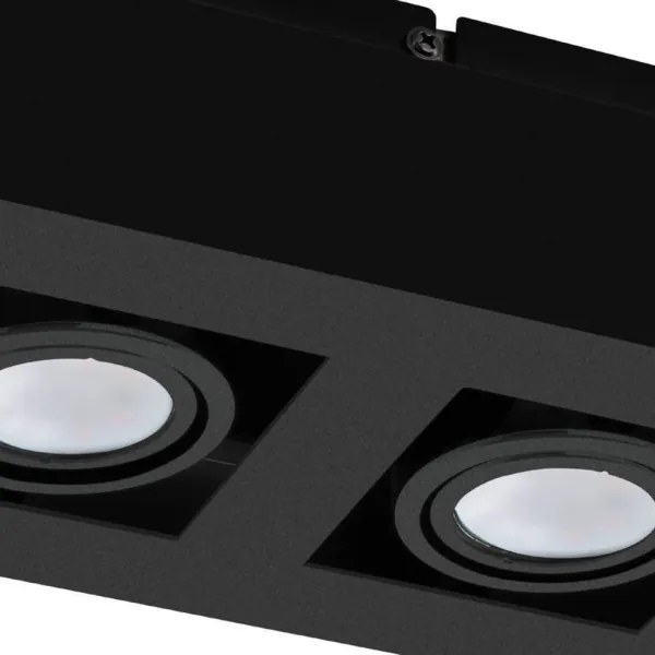 Eglo 31063 - MENDOZA LED spotlámpa 2xLED/4,7W/230V/3000K fekete