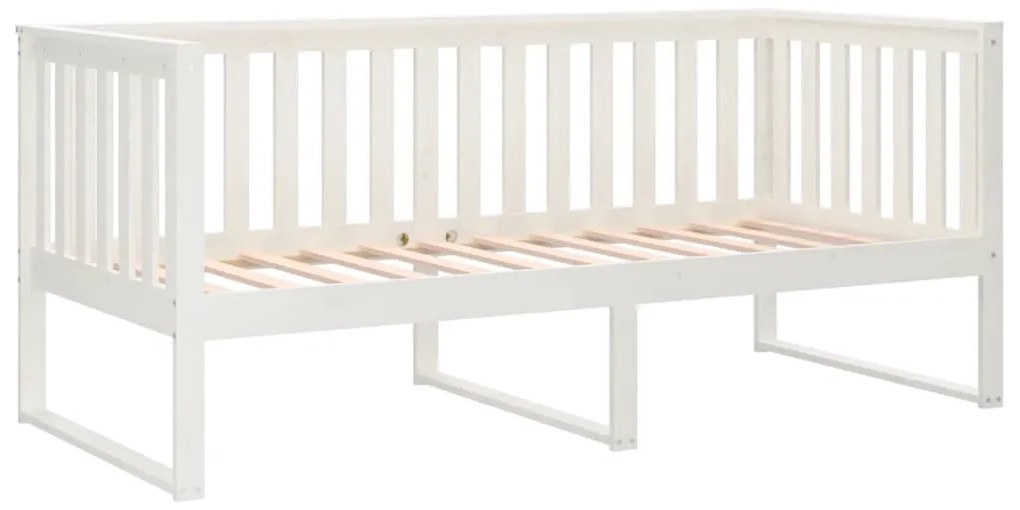 kanapéágy ágy matrac fehér 100x200 cm tömör fa fenyőfa
